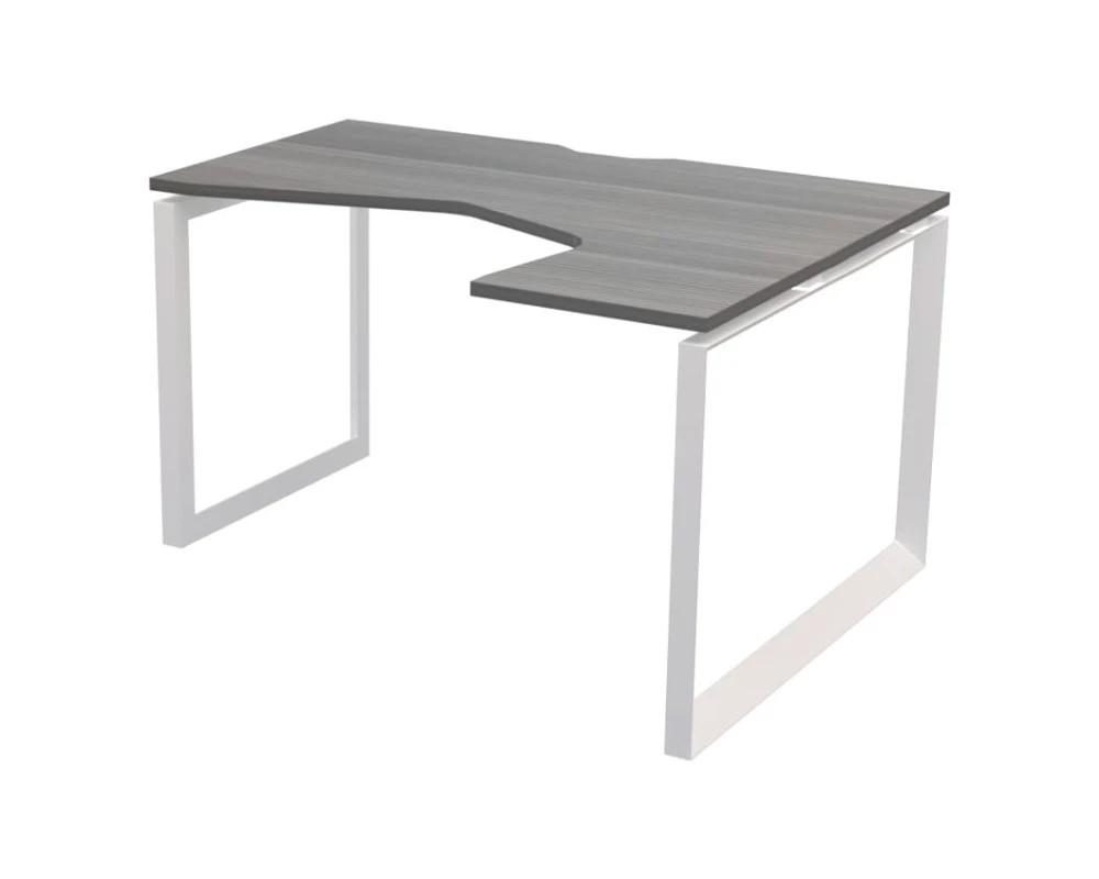 Стол эргономичный правый на металлокаркасе НТМП.О-060.ПР Аргентум