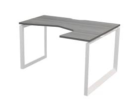 Стол эргономичный правый на металлокаркасе НТМП.О-060.ПР Аргентум images