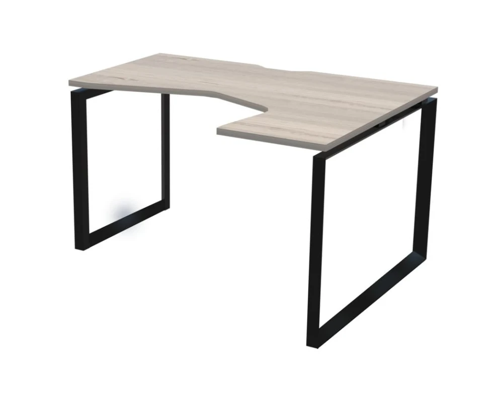 Стол эргономичный правый на металлокаркасе НТМП.О-060.ПР Аргентум