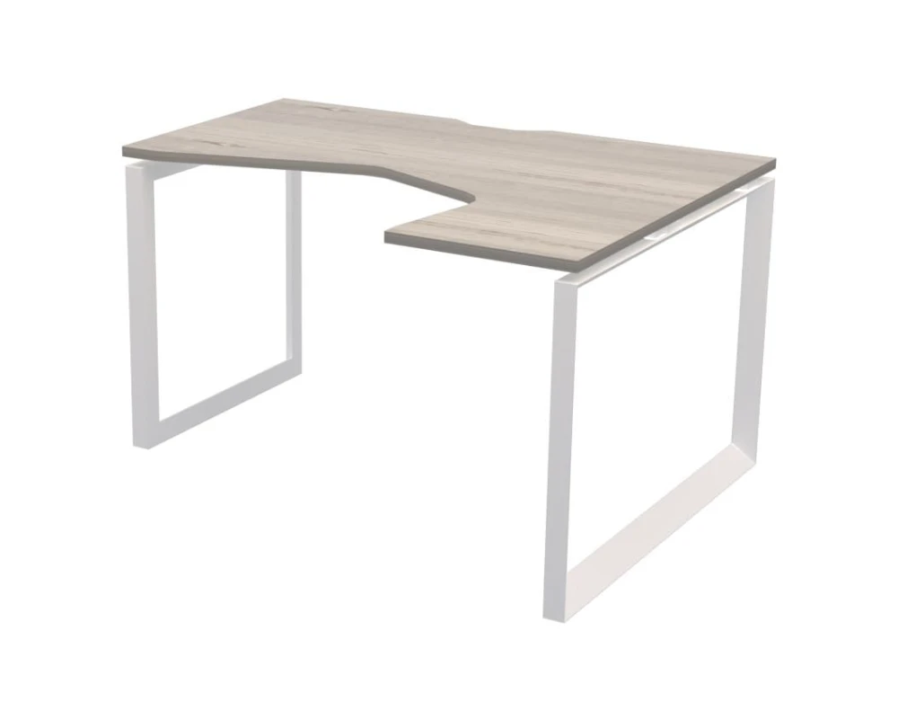 Стол эргономичный правый на металлокаркасе НТМП.О-060.ПР Аргентум