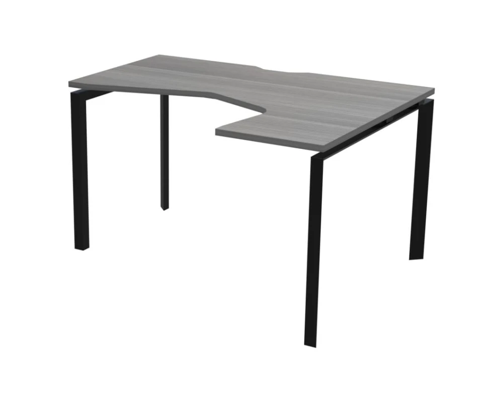 Стол эргономичный правый на металлокаркасе НТМП.П-060.ПР Аргентум