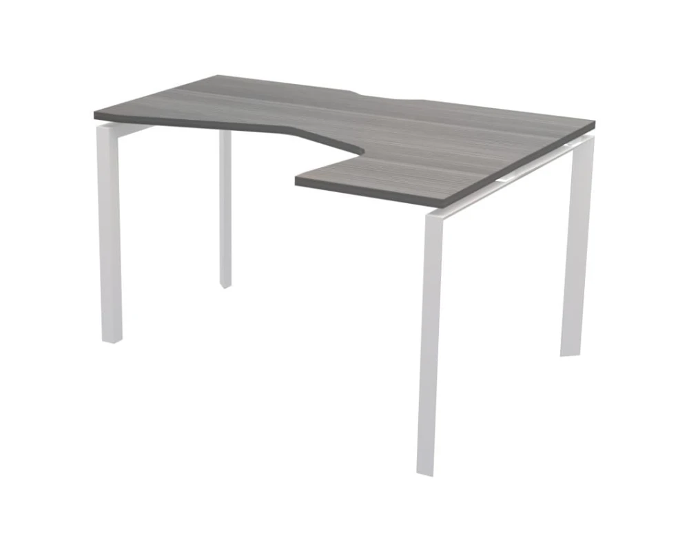 Стол эргономичный правый на металлокаркасе НТМП.П-060.ПР Аргентум